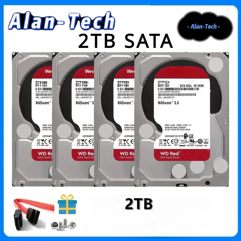 

Wester-n Digital W--D Red NAS 2TB 3.5" Internal Hard Drive 5400 RPM Class SATA 6 GB/S 64 MB Cache HDD