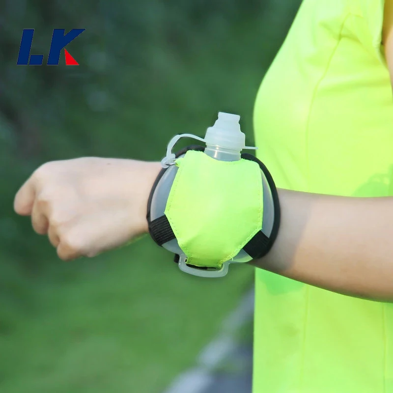 

Mini Running Wrist Water Bottle Kettle Holder Wrist Storage Bag Hydration Pack Soft Flask For Marathon Riding Fitness Climbing