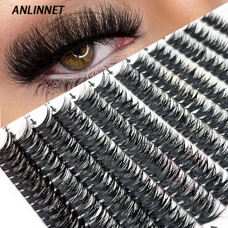 

60D/80D Mink Eyelashes 280 Bundles Natural Eyelash extension 3D Russia Volume Individual Eyelash Cluster Makeup Tools Lashes