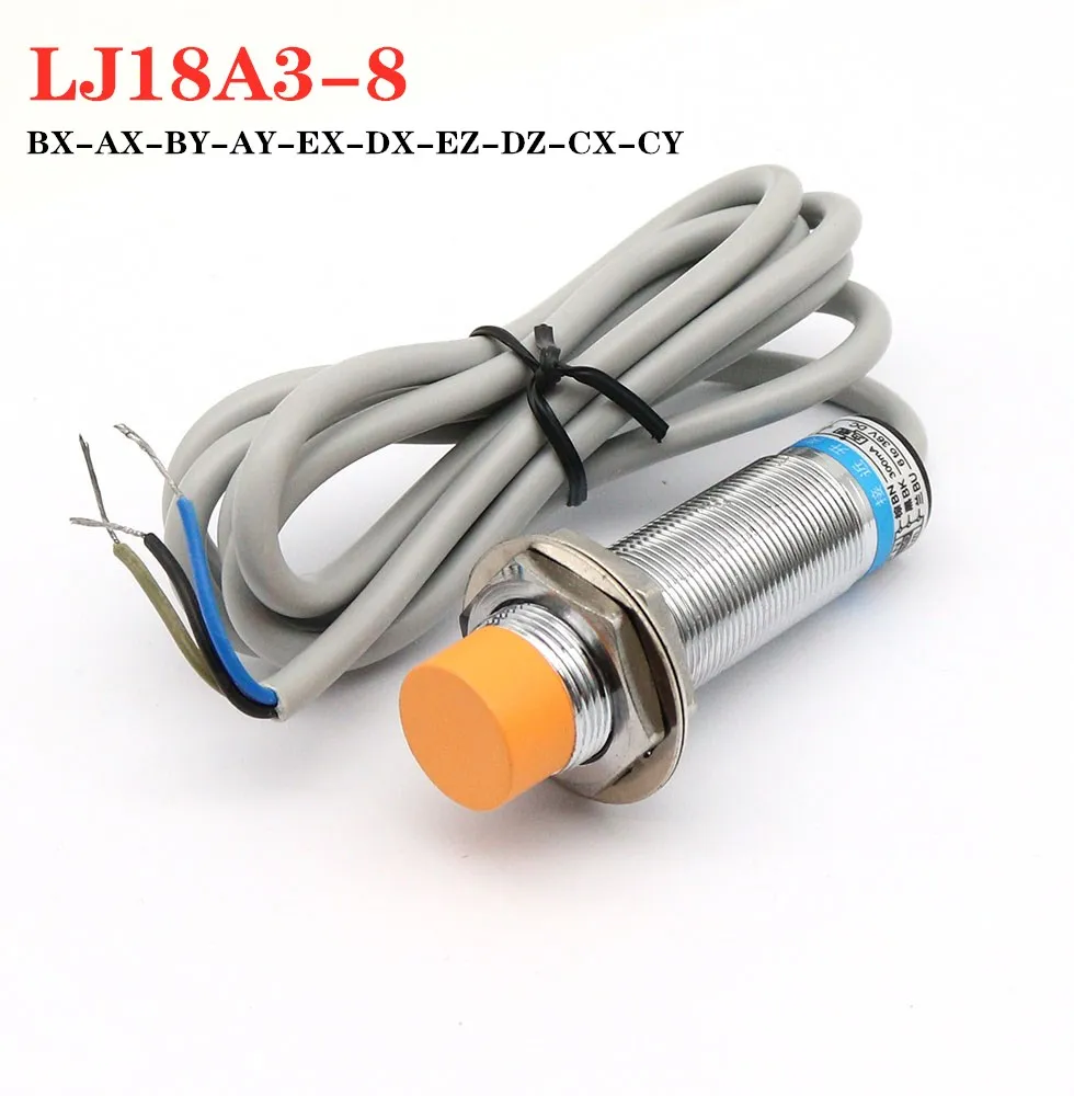 

1Pcs LJ18A3-8-Z-BX 18A3-5-Z/BY Proximity Sensor Switch DC6~36V M18 AX/AY/CX/CY/EZ/DZ PNP/NPN NO NC