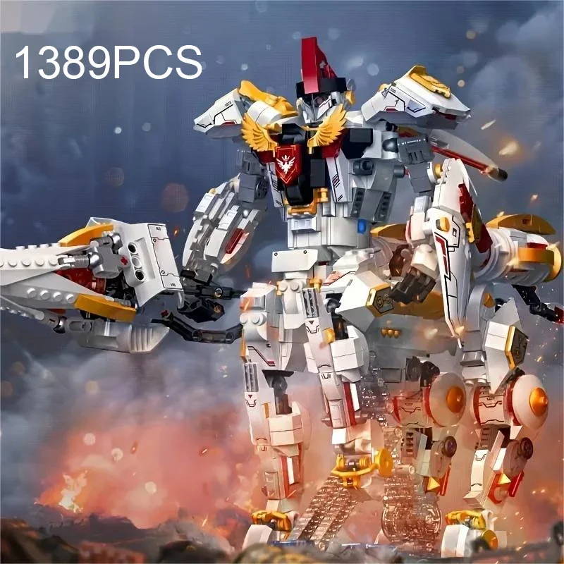 1389PCS Knights Mecha Building Blocks Silver Wings Armor Robot Mechanical Warrior Model Home Decoration Children Christmas Gifts
1389PCS Knights Mecha Building Blocks Silver Wings Armor Robot Mechanical Warrior Model Home Decoration Children Christmas Gifts