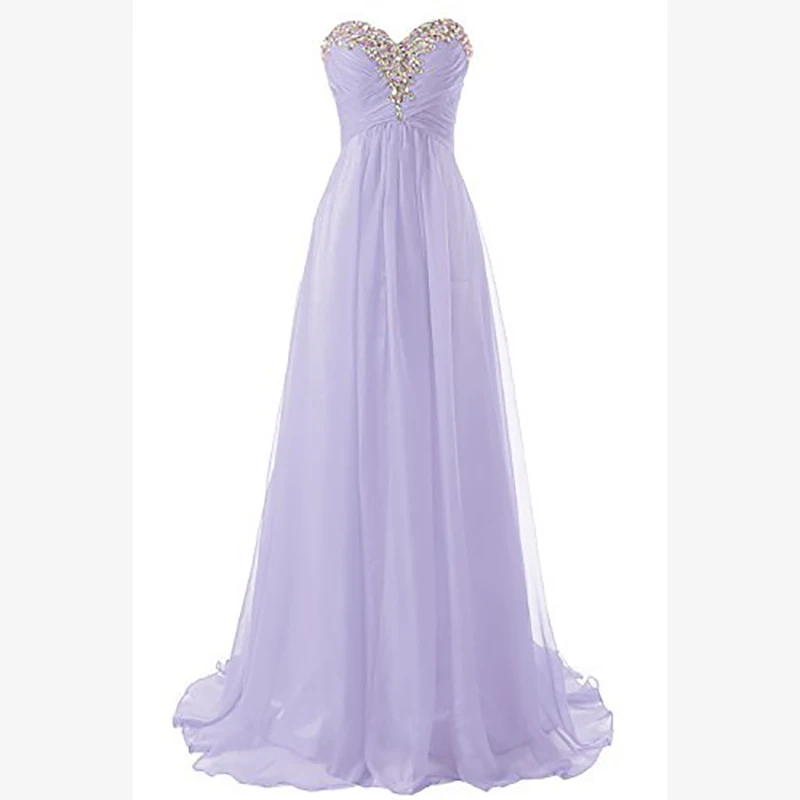 Chiffon Evening Dress Floor Length Lilac Prom Gowns Long Formal Party Dresses Plus Size
Chiffon Evening Dress Floor Length Lilac Prom Gowns Long Formal Party Dresses Plus Size