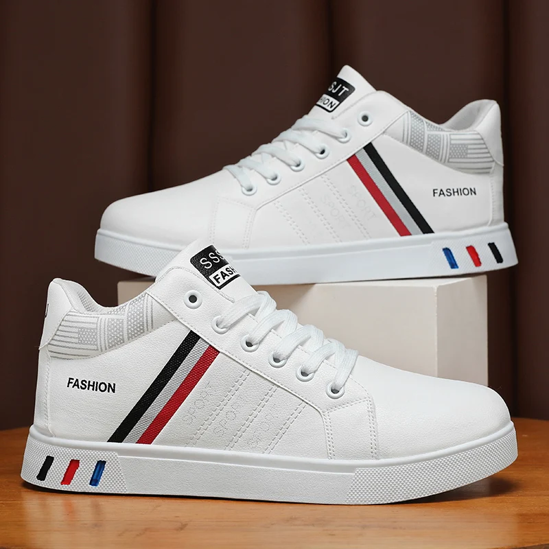 Men's Sneakers Spring Autumn Men High Top White Shoes PU Leather Casual Shoes for Men Sneakers Big Size Skateboard Shoes for Men
Men's Sneakers Spring Autumn Men High Top White Shoes PU Leather Casual Shoes for Men Sneakers Big Size Skateboard Shoes for Men