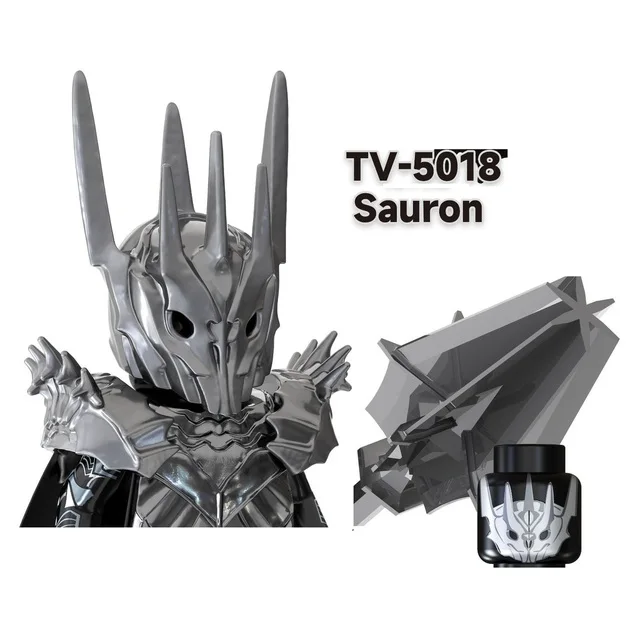 TV6401 Orc Uruk-hai Goblin Sauron Gandalf Saruman Frodo Set Building Blocks Mini Action Figure Toys
TV6401 Orc Uruk-hai Goblin Sauron Gandalf Saruman Frodo Set Building Blocks Mini Action Figure Toys