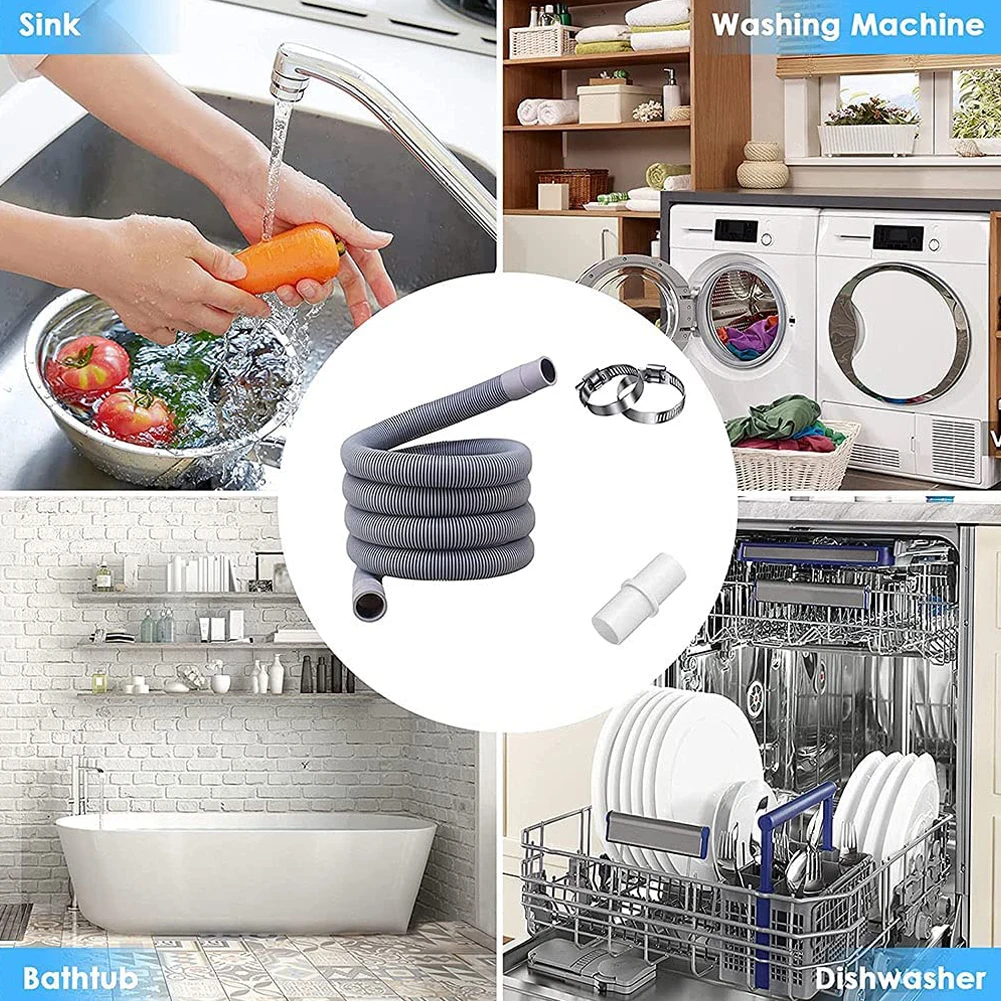 Washer Pipe Washer Drain Hose High Quality Plastic Stretchable Universal Washing Machine Waste Water Outlet Tube
Washer Pipe Washer Drain Hose High Quality Plastic Stretchable Universal Washing Machine Waste Water Outlet Tube