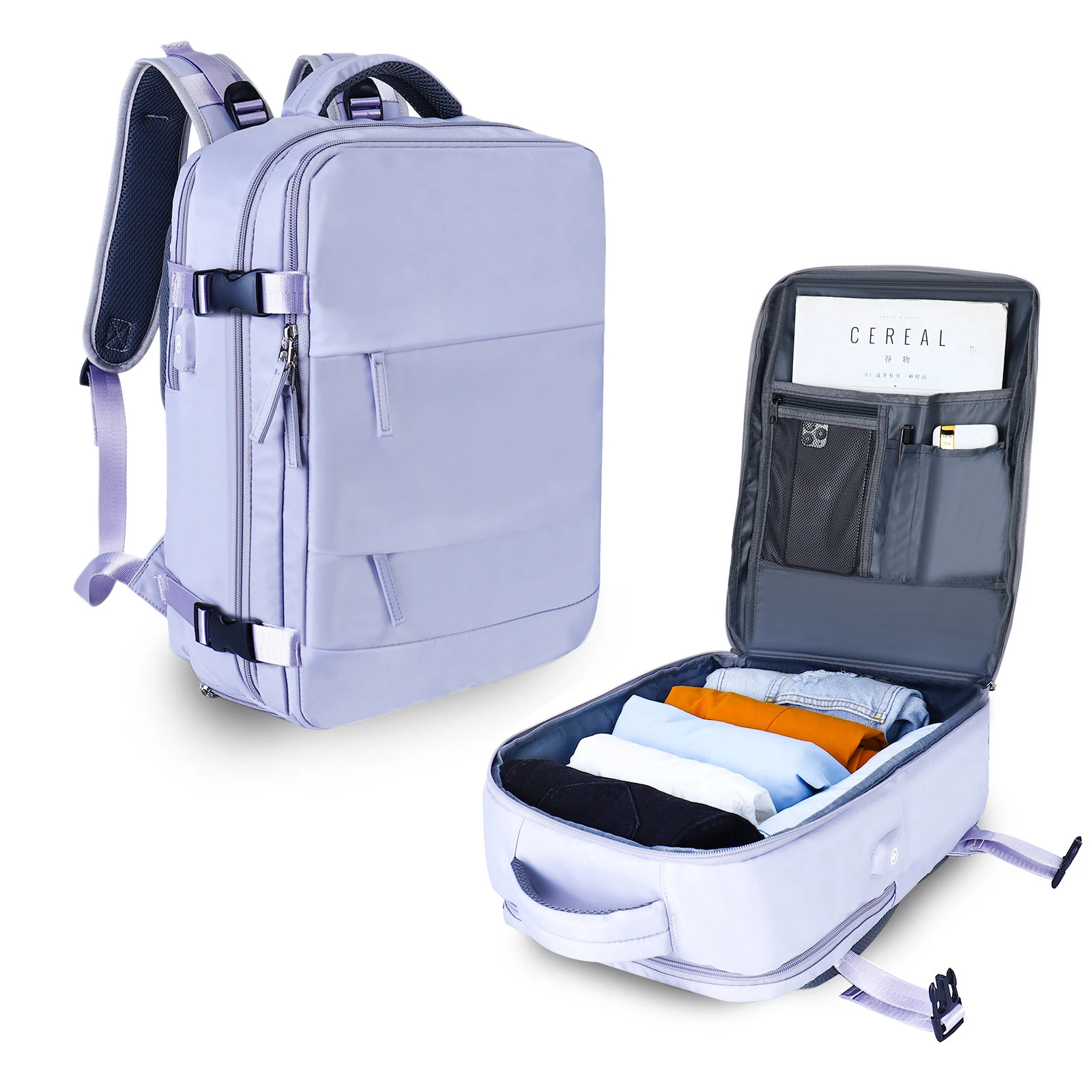Multi-Function Luggage Women Travel Backpack Airplane Large Capacity Lightweight Waterproof Women's Casual Bag Notebook Bagpacks
Multi-Function Luggage Women Travel Backpack Airplane Large Capacity Lightweight Waterproof Women's Casual Bag Notebook Bagpacks