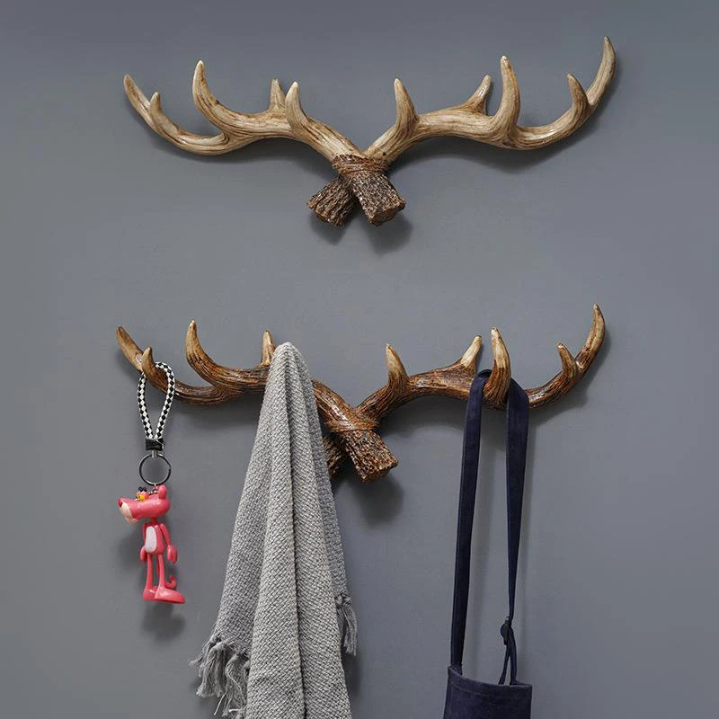 Retro Deer Antler Decoration Hook Wall Hanging Clothes And Hats Hook Resin Wooden Deer Horn Hooks Wall Decorative
Retro Deer Antler Decoration Hook Wall Hanging Clothes And Hats Hook Resin Wooden Deer Horn Hooks Wall Decorative