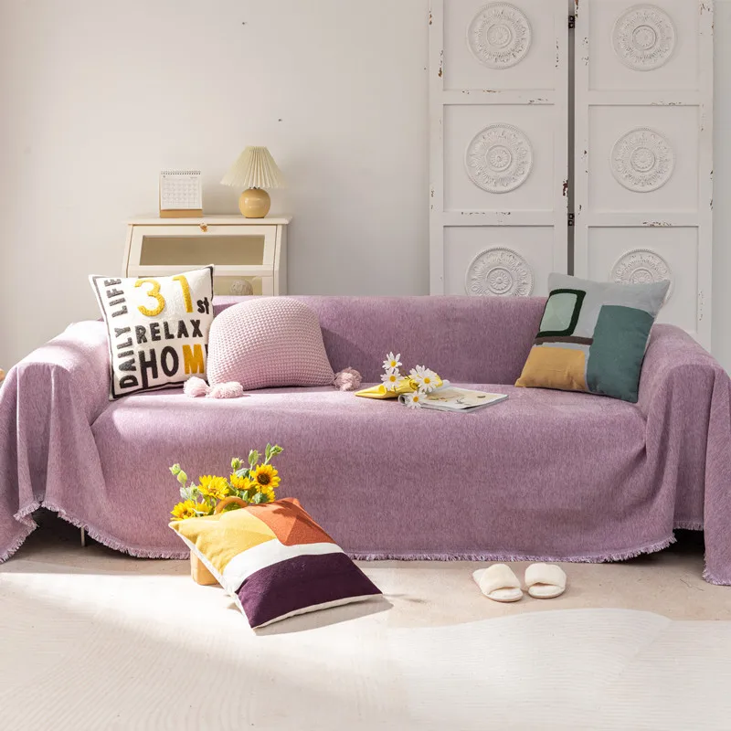 Four Season Universal Chenille Tassel Sofa Cover Solid Color All-inclusive Dustproof Sofa Towel Soft Couch Cover for Living Room
Four Season Universal Chenille Tassel Sofa Cover Solid Color All-inclusive Dustproof Sofa Towel Soft Couch Cover for Living Room