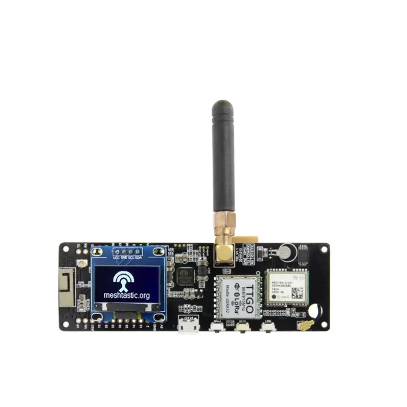 

LILYGO- TTGO T-Beam V1.1 ESP32 LoRa 433/868/915/923Mhz Wireless Module WiFi GPS NEO-6M With OLED Development Controller Board