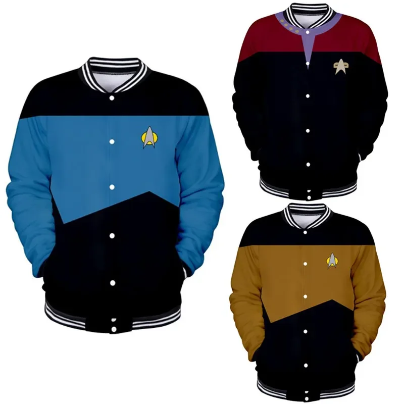 Популярный фильм Star Trek Свободная куртка Varsity унисекс бейсбольные Пальто Косплей Осенняя Повседневная стандартная куртка Брендовые куртки
Популярный фильм Star Trek Свободная куртка Varsity унисекс бейсбольные Пальто Косплей Осенняя Повседневная стандартная куртка Брендовые куртки