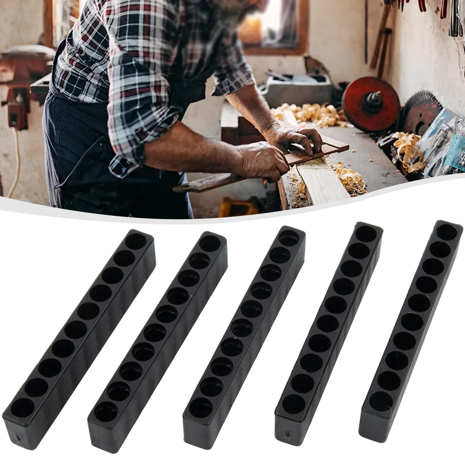 5Pcs Set 10 Holes Hex Shank Screwdriver Bit Holder Plastic Screwdriver Head Storage Drill Bit Stand Power Tool Accessories
5Pcs Set 10 Holes Hex Shank Screwdriver Bit Holder Plastic Screwdriver Head Storage Drill Bit Stand Power Tool Accessories
