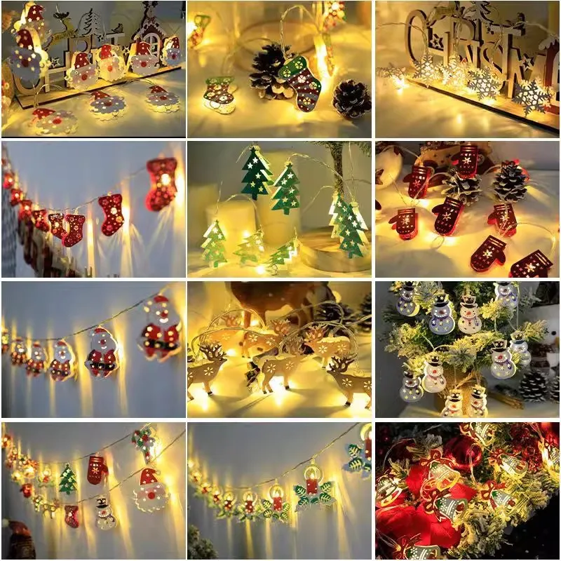 Christmas LED Light String Santa Claus Elk Snowman Xmas Ornament String Light Christmas Tree Hanging Pendant Light Decor Navidad
Christmas LED Light String Santa Claus Elk Snowman Xmas Ornament String Light Christmas Tree Hanging Pendant Light Decor Navidad