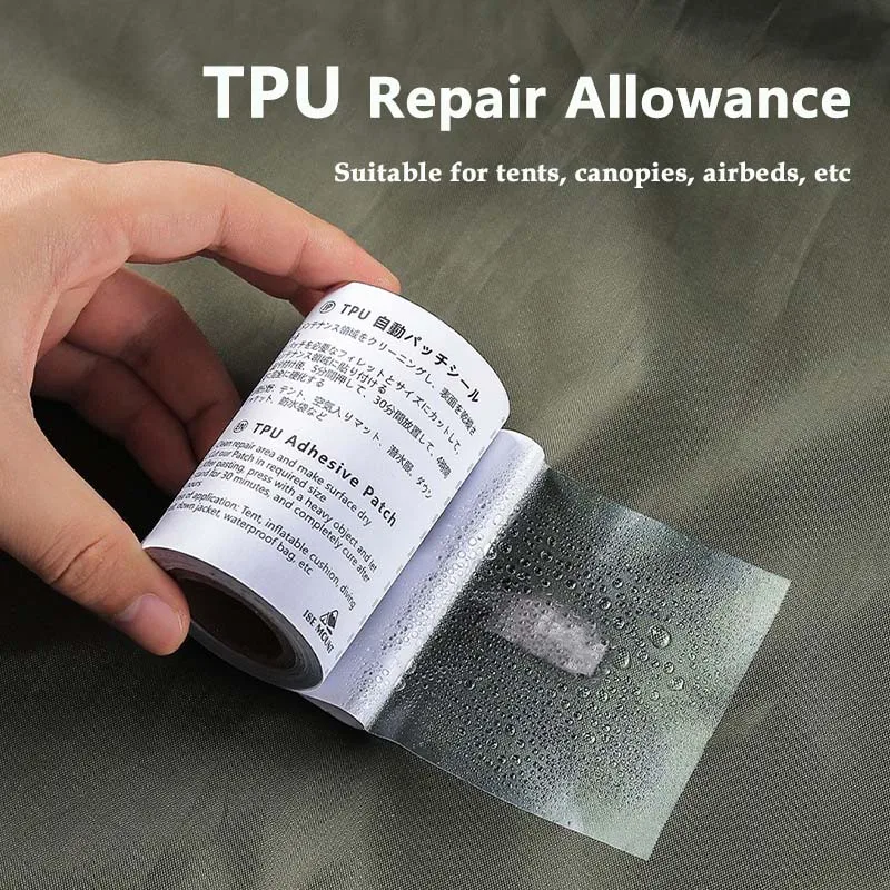 TPU Tent Transparent Repair Tape For Raincoat Swimming Ring Repair Tape Inflatable Products Waterproof Leak Repair Tape
TPU Tent Transparent Repair Tape For Raincoat Swimming Ring Repair Tape Inflatable Products Waterproof Leak Repair Tape