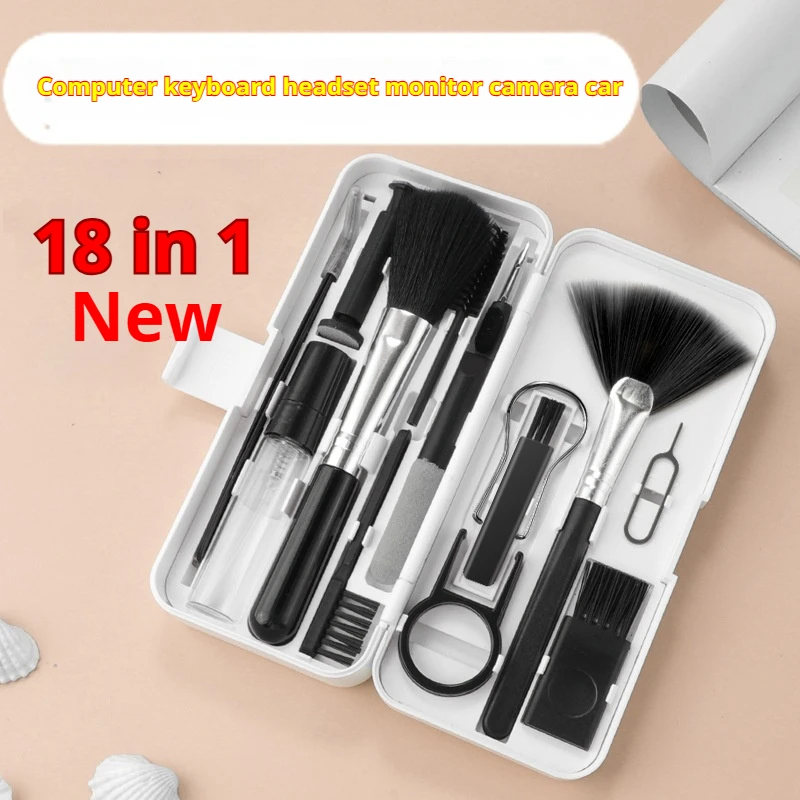 18-in-1 New Camera Cleaning Kit Computer Keyboard Cleaning Brush Headset Cleaning Pen Phone Cleaning Supplies Computer
18-in-1 New Camera Cleaning Kit Computer Keyboard Cleaning Brush Headset Cleaning Pen Phone Cleaning Supplies Computer
