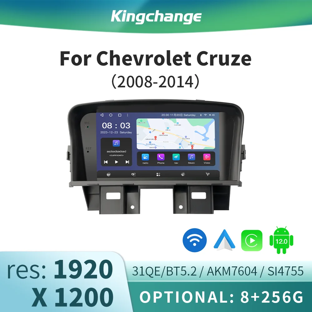 Автомагнитола Kingchange для Chevrolet Cruze J300 2008-2012, 7 дюймов, Android 12, с GPS
Автомагнитола Kingchange для Chevrolet Cruze J300 2008-2012, 7 дюймов, Android 12, с GPS
