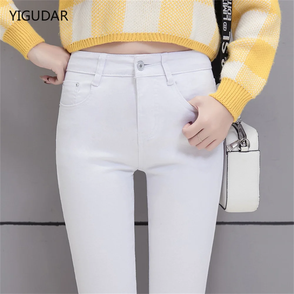 

High-quality New Vintage High-waist Stretch Skinny Jeans Women's Fashion Stretch Button Pencil Pants Mom Casual Jeans Pants