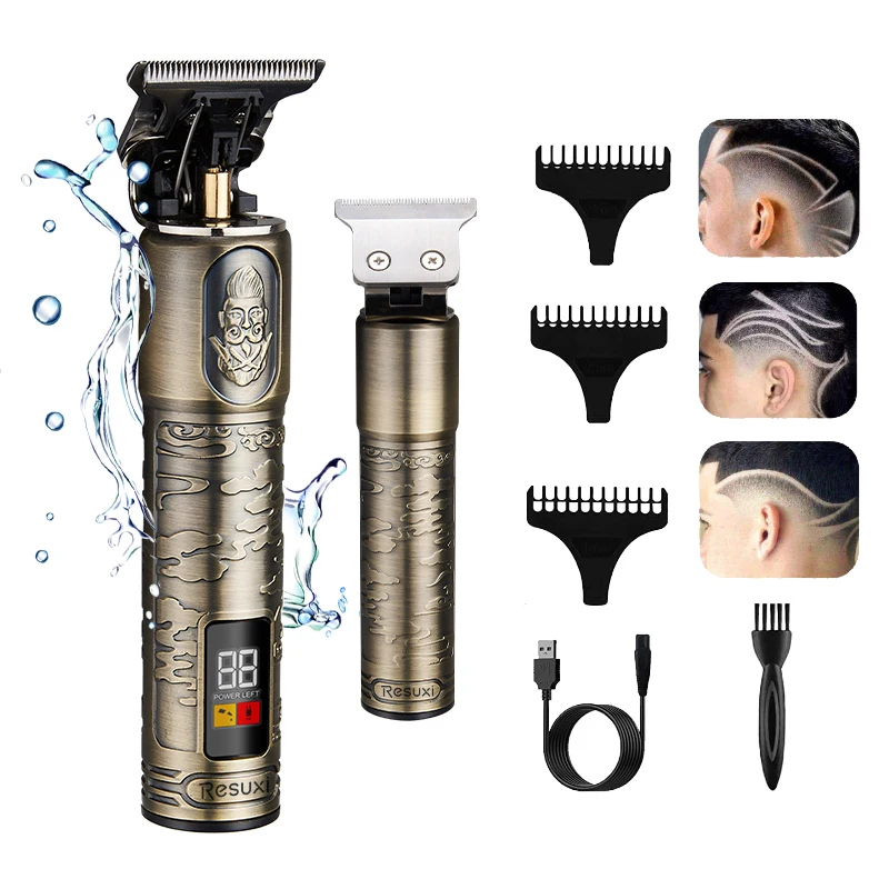 Professional LCD Display Hair Trimmer Hair Clipper Rechargeable Beard Trimmer For Men Cordless Trimmer Hair Cutting Tools
Professional LCD Display Hair Trimmer Hair Clipper Rechargeable Beard Trimmer For Men Cordless Trimmer Hair Cutting Tools