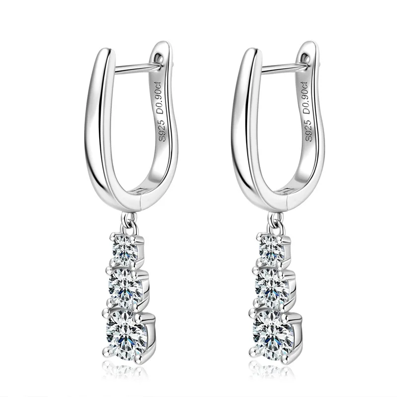Real Moissanite Drop Earrings S925 Sterling Silver D Color VVS1 Moissanite Huggie Women Ear-drops Pass Diamond Tester Party Gift
Real Moissanite Drop Earrings S925 Sterling Silver D Color VVS1 Moissanite Huggie Women Ear-drops Pass Diamond Tester Party Gift