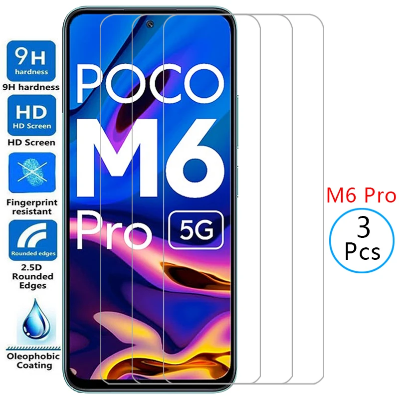 

Защита экрана для xiaomi poco m6 pro 4g 5g, защитное закаленное стекло на pocom6 m 6 6 m m6pro pocom6pro, пленка для телефона, стекло xiomi