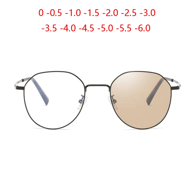 Sun Photochromic Pink/Gray/Tea Polygon Nearsighted Glasses Women Men Metal Prescription Eyeglasses 0 -0.5 -1.0-1.5 To -6.0
Sun Photochromic Pink/Gray/Tea Polygon Nearsighted Glasses Women Men Metal Prescription Eyeglasses 0 -0.5 -1.0-1.5 To -6.0