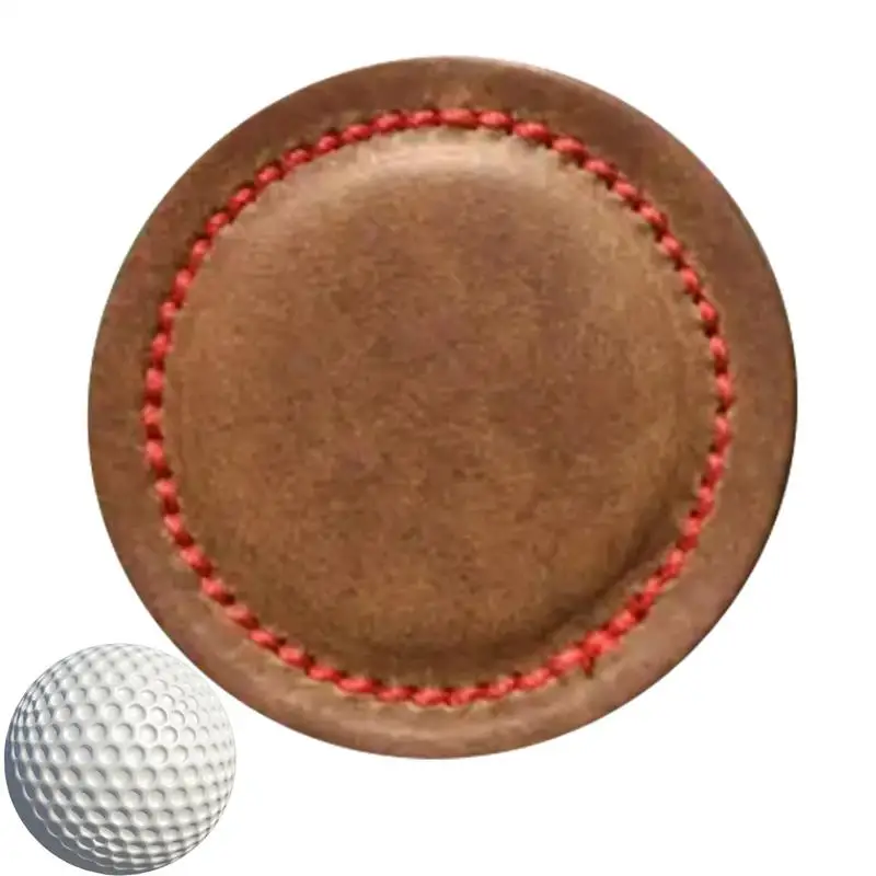 

Магнитные искусственные забавные подарки для гольфа для папы круглые и прочные шариковые маркеры из искусственной кожи хорошо сконструированные аксессуары для гольфа