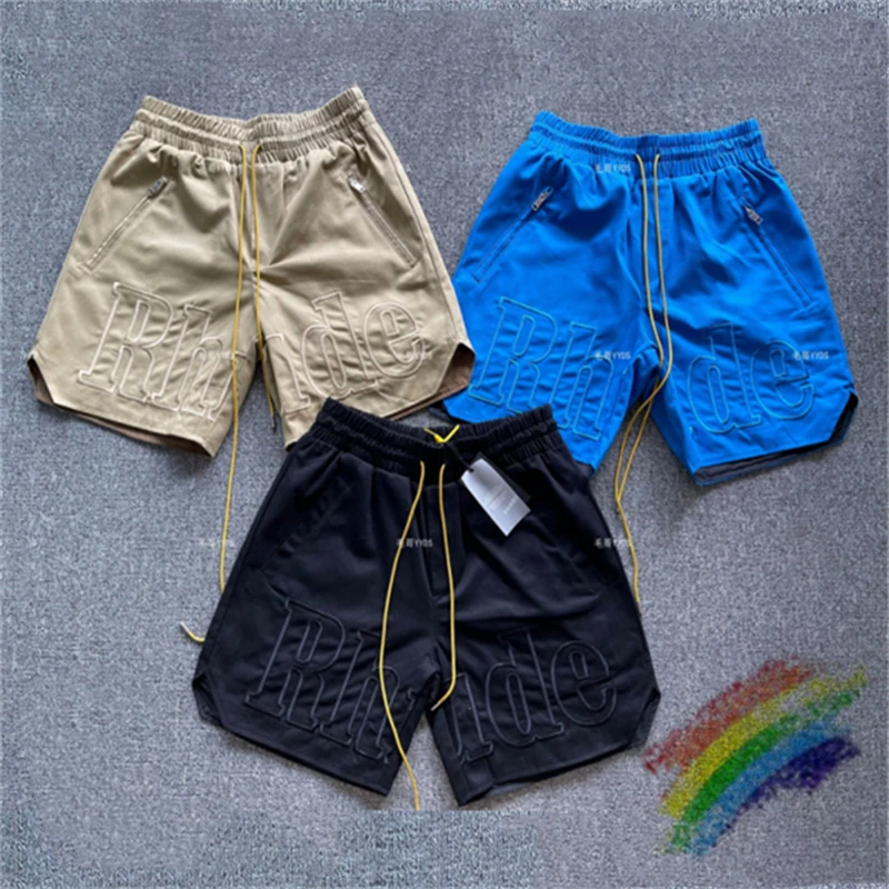Multiple Pockets Rhude Cargo Shorts Men Women Double-Deck Embroidered Drawstring Breeches Inside Tag
Multiple Pockets Rhude Cargo Shorts Men Women Double-Deck Embroidered Drawstring Breeches Inside Tag