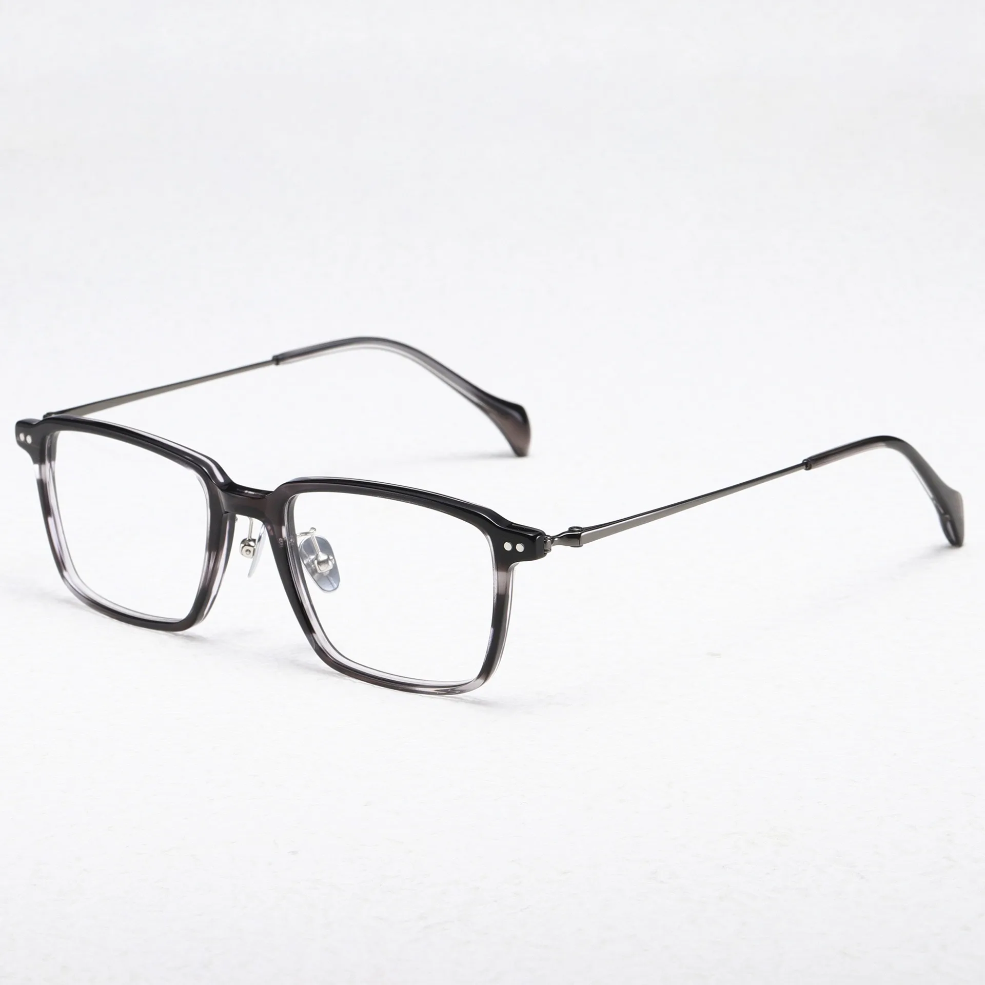 

Optical Eyeglasses For Men Women Retro Designer GMS-643TS Fashion Square Titanium Fiberglass Frames European and American Style