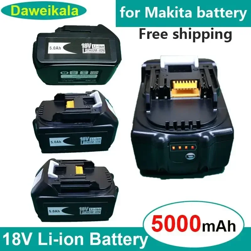 2023 Original Rechargeable Battery 18V 5000mAh Li-ion battery 5.0Ah for Makita 18650BL1860 BL1850BL1840 BL1830 BL1860B+4ACharger
2023 Original Rechargeable Battery 18V 5000mAh Li-ion battery 5.0Ah for Makita 18650BL1860 BL1850BL1840 BL1830 BL1860B+4ACharger
