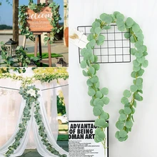 2M Artificial Eucalyptus Garland Leaves Vine Fake Plant Silk Leaf Vines Rattan Wreath for Wedding Birthday Party Home Decoration
2M Artificial Eucalyptus Garland Leaves Vine Fake Plant Silk Leaf Vines Rattan Wreath for Wedding Birthday Party Home Decoration