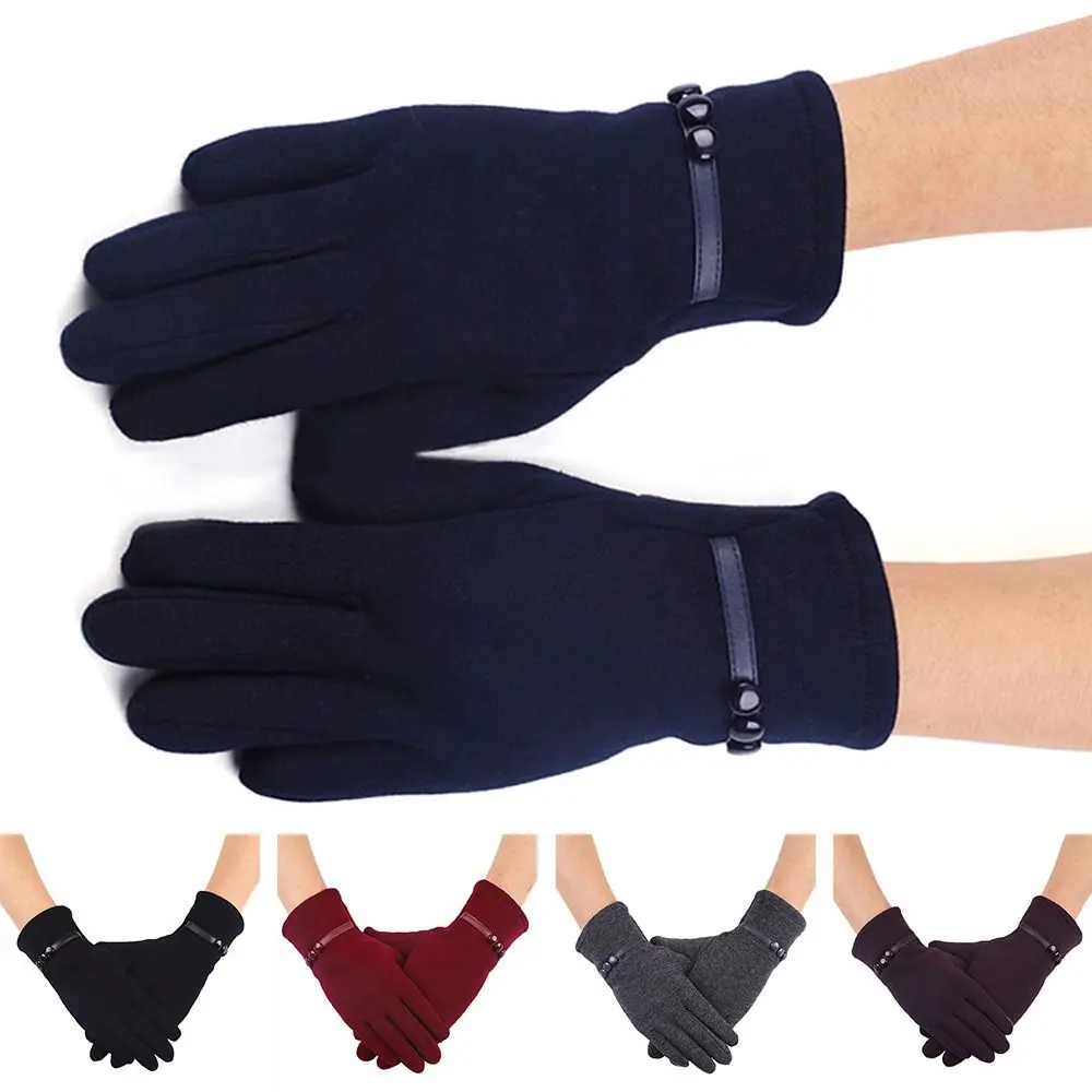

Новые модные бархатные плотные перчатки для сенсорного экрана, лыжные перчатки, зимние теплые варежки для вождения