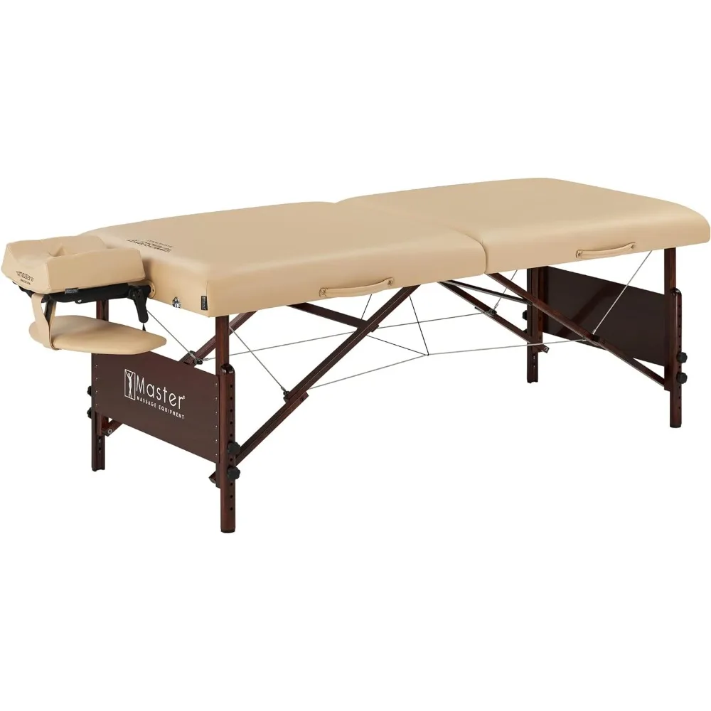 

Портативный массажный стол Del Ray Pro, массажный стол 30 дюймов, цвет песка, роскошный, с поролоновой подушкой толщиной 3 дюйма