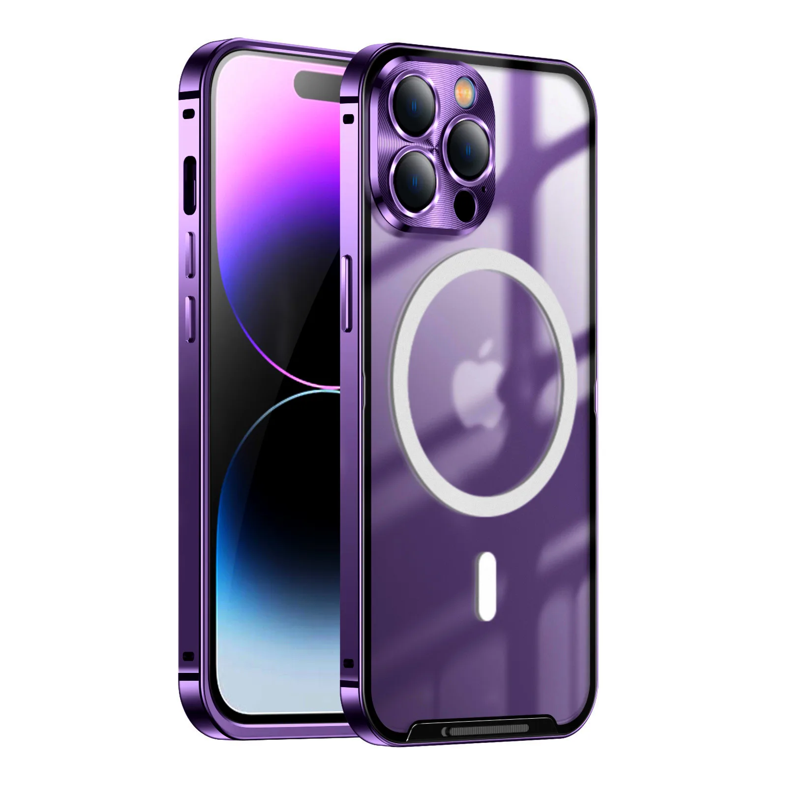 For iphone 14 13 12 Pro Max 14 13 pro Metal Magnetic case Magsafe aluminium alloy lens frosted Glass protective ultra-thin cover
For iphone 14 13 12 Pro Max 14 13 pro Metal Magnetic case Magsafe aluminium alloy lens frosted Glass protective ultra-thin cover