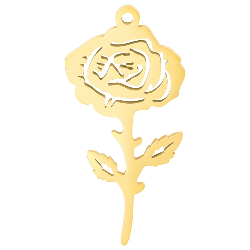 5pcs/Lot Stainless Steel Romantic Rose Flower Pendant Diy Handmade Jewelry Women Necklaces Decoration Accessories
5pcs/Lot Stainless Steel Romantic Rose Flower Pendant Diy Handmade Jewelry Women Necklaces Decoration Accessories