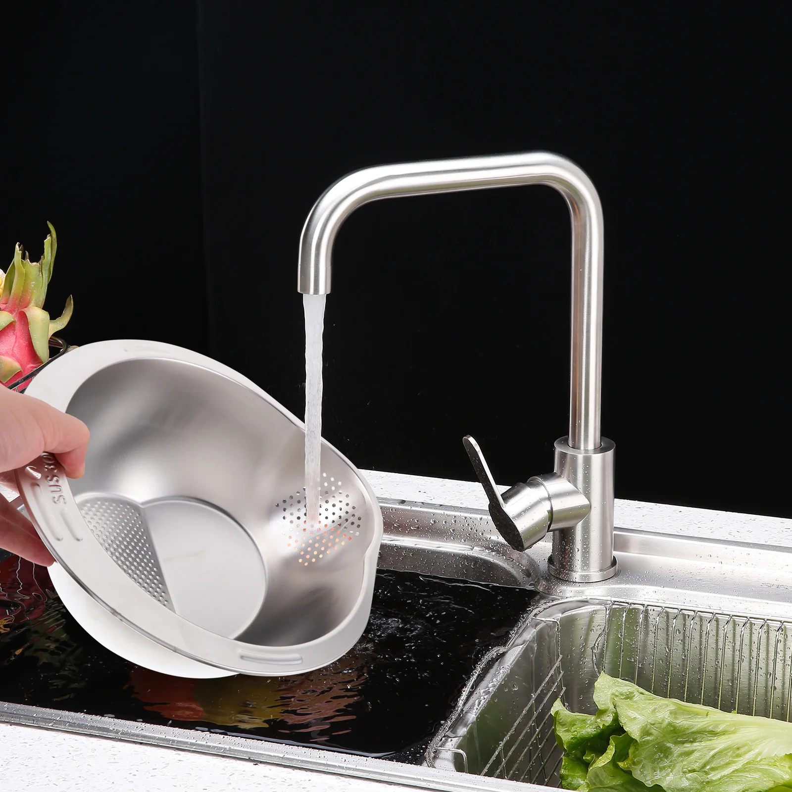 Multifunction Stainless Steel Rice Bowl Colander Kitchen Straining Basket Rinser Strainer
Multifunction Stainless Steel Rice Bowl Colander Kitchen Straining Basket Rinser Strainer