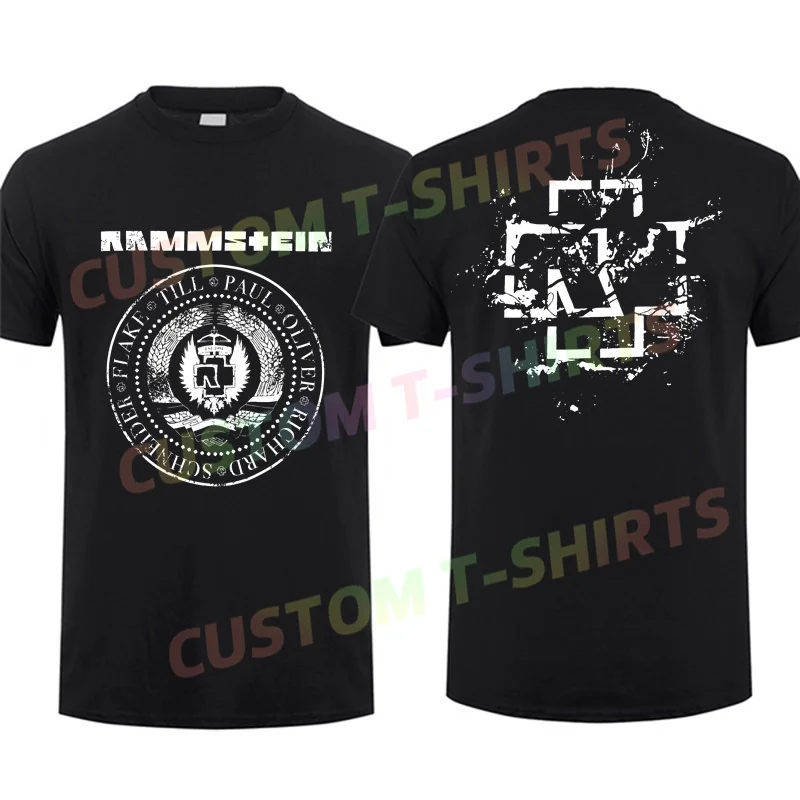 

2024 Men T Shirt Casual Rammstain Flake Till Paul Oliver Richard Schneider T-shirt Graphic Comfortable Streetwear S-3XL Cool Tee