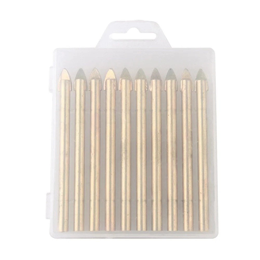 10pcs 6mm Tile Glass Drill Bit Cement Metal Ceramic Wood Plastic Hole Saw Tungsten Carbide Spear Head Drill Bit Set
10pcs 6mm Tile Glass Drill Bit Cement Metal Ceramic Wood Plastic Hole Saw Tungsten Carbide Spear Head Drill Bit Set