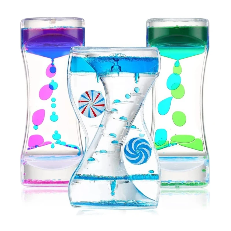 

Wheel Windmill Liquid Sports Hourglass Sand Timer Stress Relief Children's Toys Supplies Living Room Decoration Accessories Gift