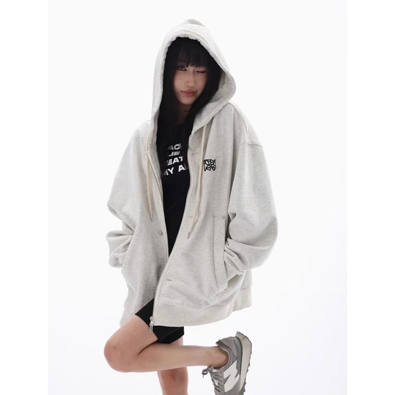 Grey Long Sleeves Coat Cardigan Women Winter Printing Sweatshirt Korean Fashion Baggy Y2K Style Casual Female Black Hooded TOP
Grey Long Sleeves Coat Cardigan Women Winter Printing Sweatshirt Korean Fashion Baggy Y2K Style Casual Female Black Hooded TOP
