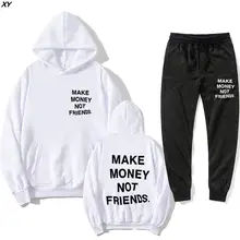 Hoodie set making money not making friends Hoodie + jogging pants men's and women's fashion letter printing couple Hoodie Sweats
Hoodie set making money not making friends Hoodie + jogging pants men's and women's fashion letter printing couple Hoodie Sweats