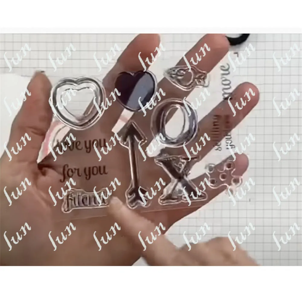 

Love Sentiment Silicone Stamp 2023 New Reusable Handmade Diy Embossed Scrapbook Album Artifact