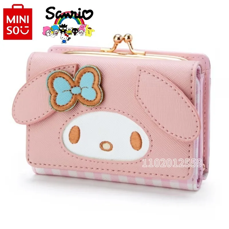 

Miniso Sanrio New Mini Wallet Luxury Brand Fashion Women's Wallet Cartoon Cute Wallet Card Bag Multiple Card Slots High Quality