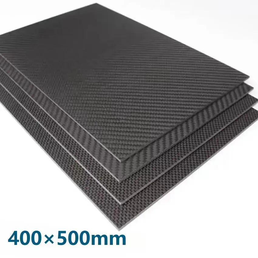 

1PCS 400x500mm Full 3K Carbon Fiber Plate Sheet High Strength Carbon Board Panel Thickness 1mm 1.5mm 2mm 2.5mm 3mm 4mm 5mm 6mm