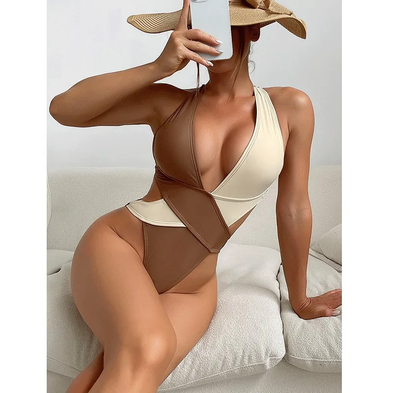Stitching Cross High Waist Swimsuit Women's Sexy Backless Belly Slimming Bikini Briefs
Stitching Cross High Waist Swimsuit Women's Sexy Backless Belly Slimming Bikini Briefs