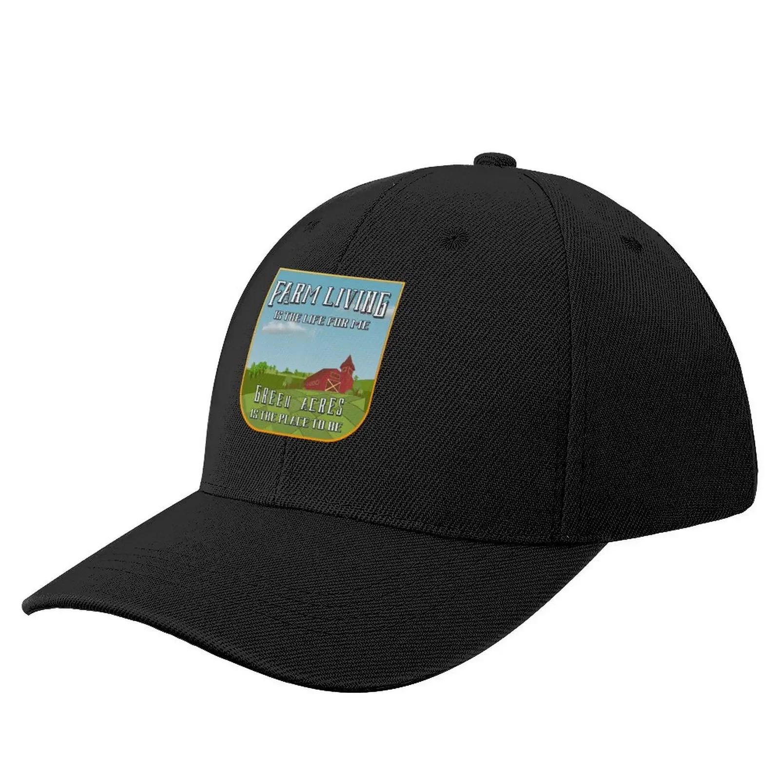 

Farm Living Is The Life For Me, Green Acres Is The Place To Be Baseball Cap Streetwear derby hat Woman Men's