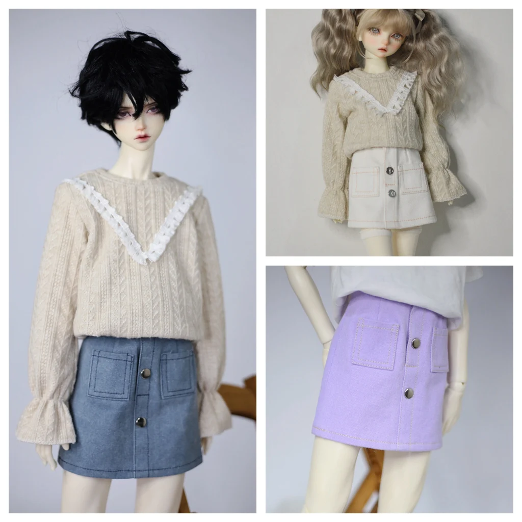 

1/4 1/3 Scale BJD Clothes Casual Denim Short Skirt For BJD/SD MSD SD13 Big Girl POPO68 SSDF ID75 Uncle Doll Accessories C2138