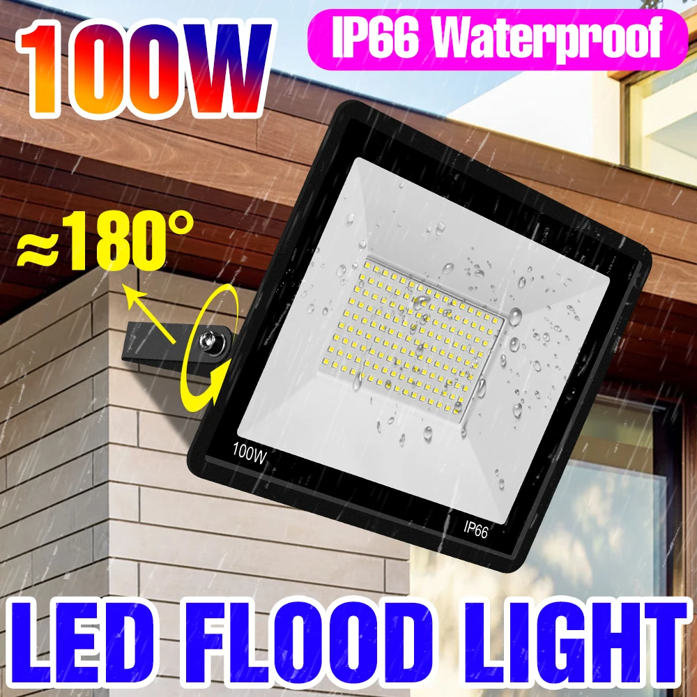 

IP66 Waterproof LED Spotlight Outdoor Floodlight Projector LED Flood Light AC 220V Wall Lamp Garden Lighting Exterior Reflector