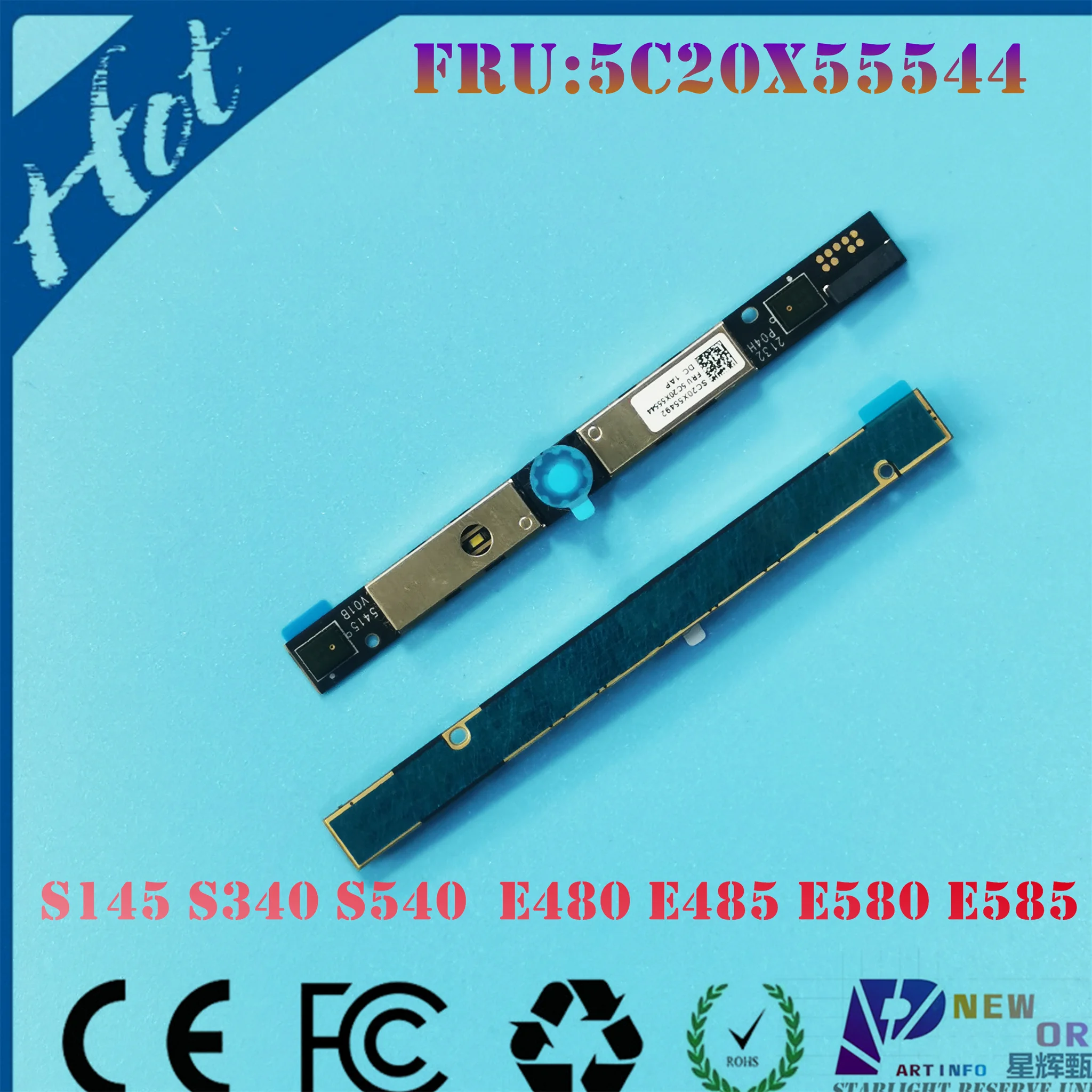 Web camera For LENOVO S145 L3 V340-17 V155-15 V14 V15 E15 E480 E485 E490 E490S E495 E580 E585 E590 E595 10Pin 720p 01HW027
Web camera For LENOVO S145 L3 V340-17 V155-15 V14 V15 E15 E480 E485 E490 E490S E495 E580 E585 E590 E595 10Pin 720p 01HW027