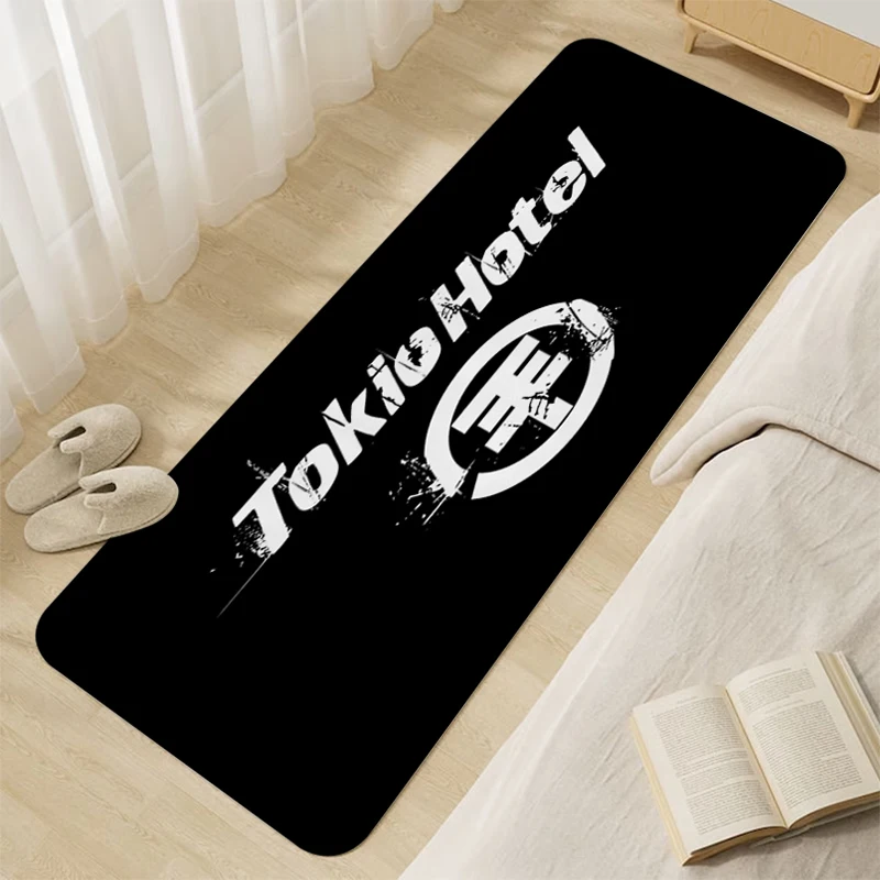 

Carpet Bedroom T-Tokio Hotels Funny Doormat Entrance Door Foot Mat Non-slip Hallway Flannel Bathroom Rug Room Decorating Items