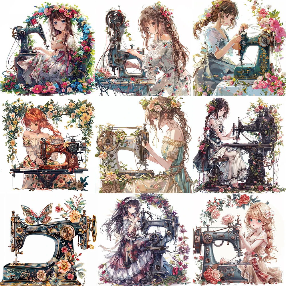 Sewing Flower Girls Stickers Pack Varied for Kids Crafts Scrapbooking Laptop Stationery Luggage Wall Aesthetic Customized Decals 
Sewing Flower Girls Stickers Pack Varied for Kids Crafts Scrapbooking Laptop Stationery Luggage Wall Aesthetic Customized Decals
