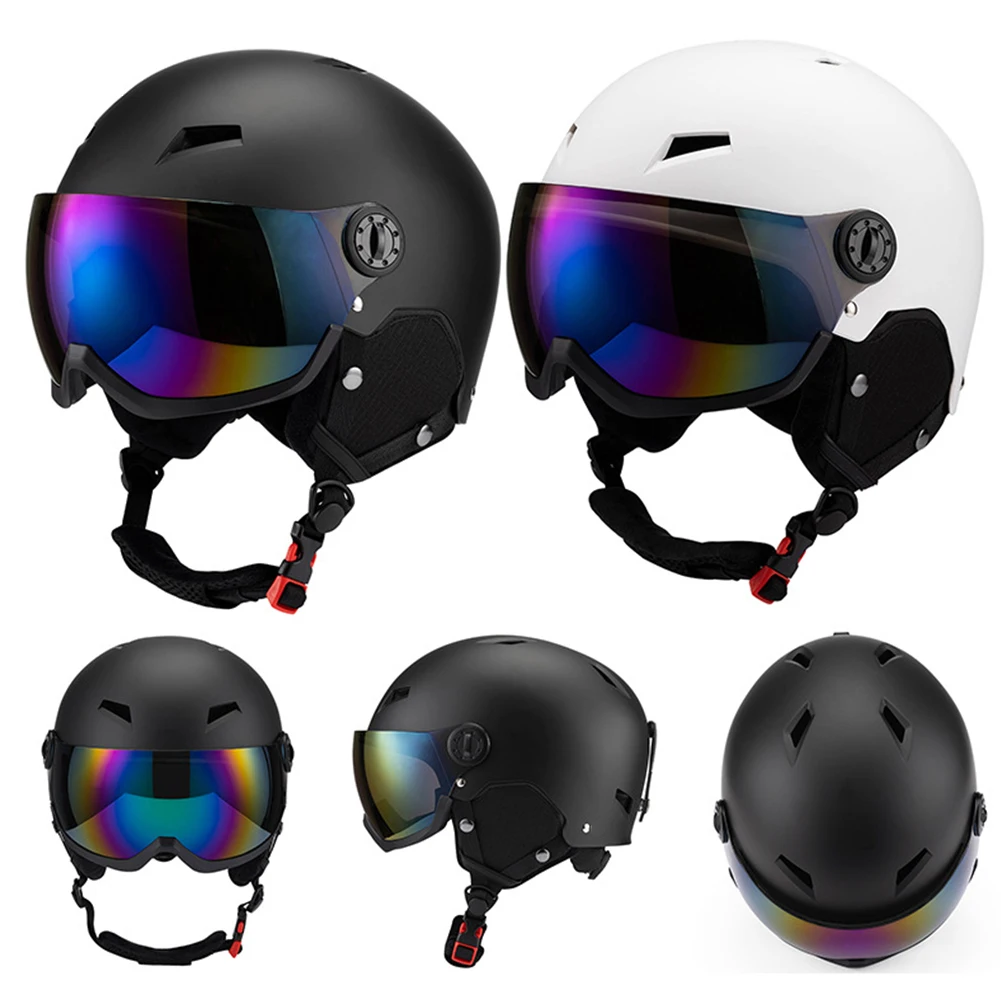

EPS Snow Helmets Ski Helmet with Durable ABS Shell Women Men Adjustable Fit Ski Glasses Cooling Vents Anti-Fog Integrally Molded